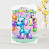 誕生日おめでとう カード (黄色い花)