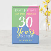 誕生日おめでとう カード (黄色い花)