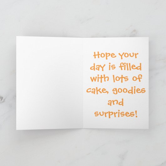 誕生日おめでとう カード (内部)