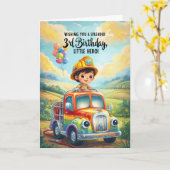 誕生日おめでとう カード (黄色い花)