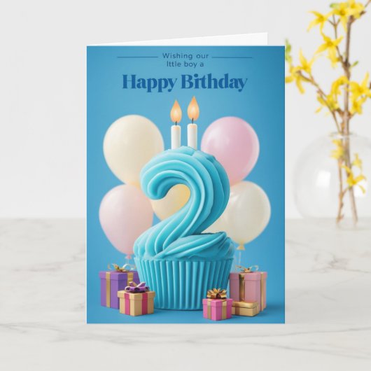 誕生日おめでとう カード (黄色い花)