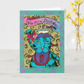 誕生日おめでとう カード (黄色い花)