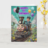 誕生日おめでとう カード (黄色い花)