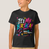 誕生日おめでとう | キッズTシャツ | SpinNations Tシャツ (正面)
