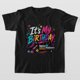 誕生日おめでとう | キッズTシャツ | SpinNations Tシャツ