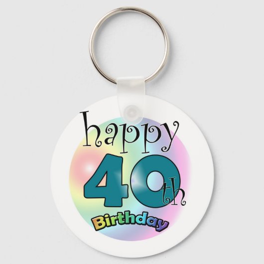 誕生日おめでとう キーホルダー (正面)