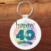 誕生日おめでとう キーホルダー (正面)