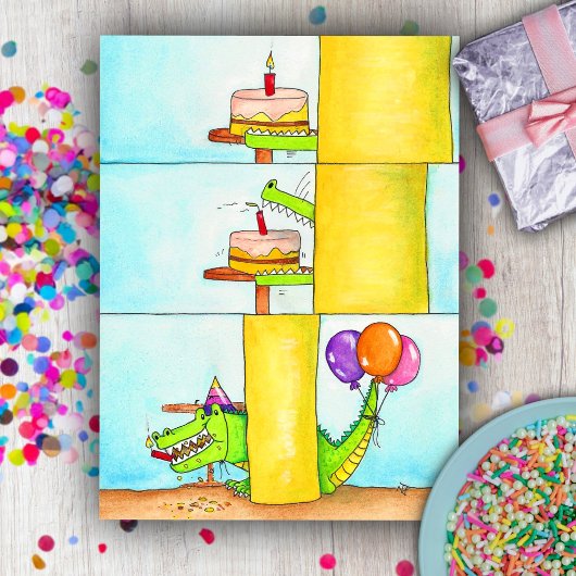 誕生日おめでとう、ゲーター ポストカード