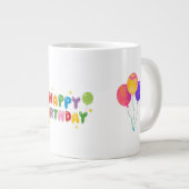誕生日おめでとう コップ ジャンボコーヒーマグカップ (正面右)