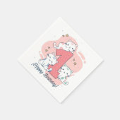 誕生日おめでとう スタンダードカクテルナプキン (角)