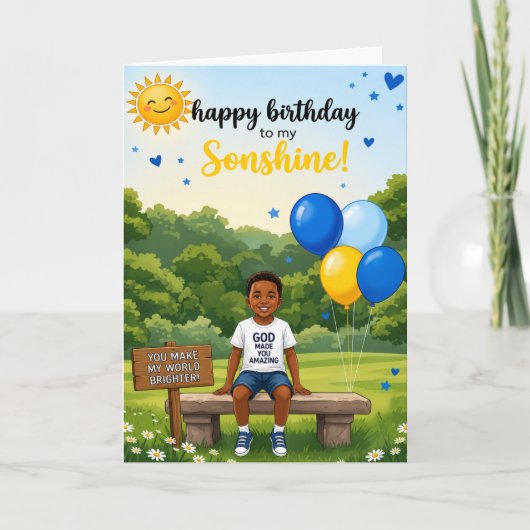 誕生日おめでとう ソンシャイン! 誕生日カード シーズンカード (正面)