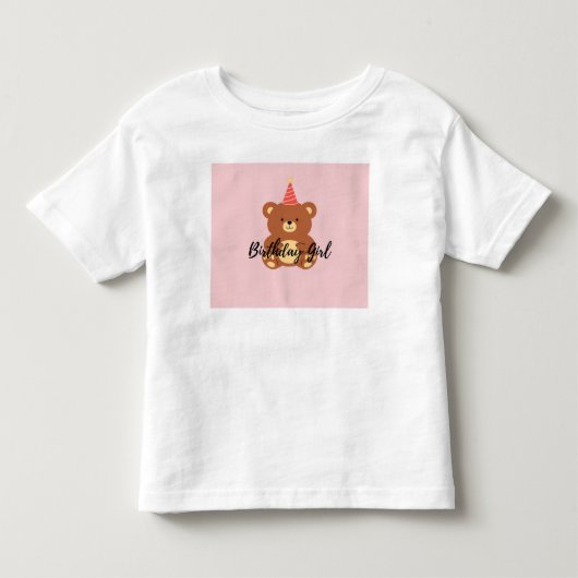 誕生日おめでとう  トドラーTシャツ (正面)