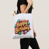 誕生日おめでとう トートバッグ (クローズアップ)