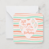 誕生日おめでとう! ノートカード (正面)