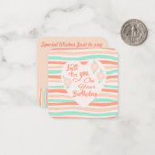 誕生日おめでとう! ノートカード (正面/裏面インサイチュ)