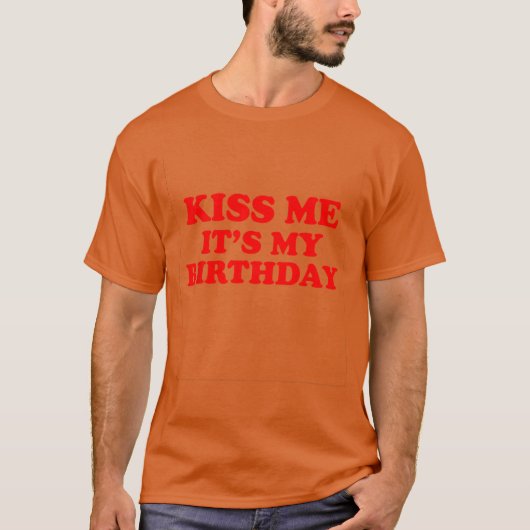 誕生日おめでとう バレンタイン プレゼントにぴったり Tシャツ (正面)