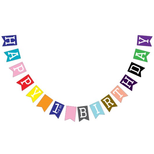 誕生日おめでとう バンティングフラッグ (全)