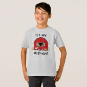 誕生日おめでとう バーンと動物Tシャツ Tシャツ (正面フル)