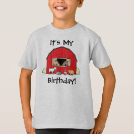 誕生日おめでとう バーンと動物Tシャツ Tシャツ