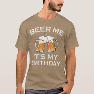 誕生日おめでとう ビール好きのための面白い誕生日グッズ Tシャツ