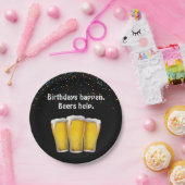 誕生日おめでとう ビール ペーパープレート (パーティー)