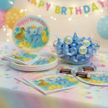 誕生日おめでとう ペーパーナプキン - 子供用