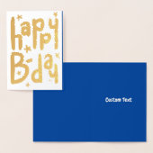 誕生日おめでとう ホログラム 誕生日カード 箔カード (ディスプレー)