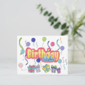 誕生日おめでとう ポストカード (スタンド正面)