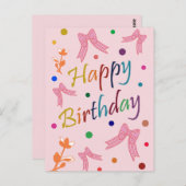 誕生日おめでとう ポストカード (正面/裏面)