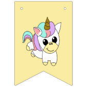 誕生日おめでとう ユニコーン バンティングフラッグ (第1の旗)