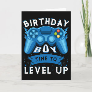 誕生日おめでとう!レベルアップだ!ゲーム好き男子の誕生日 カード