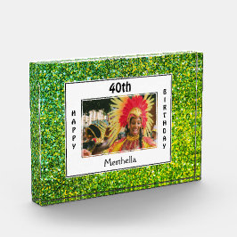 誕生日おめでとう | 年齢 | グリーングリッター フォトブロック