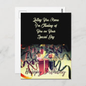  誕生日おめでとう　特別な日のポストカード ポストカード (正面/裏面)