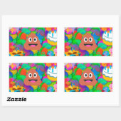 誕生日おめでとう💩 長方形シール (シート)