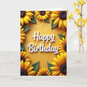 誕生日おめでとう 黄色い花のカード カード (黄色い花)