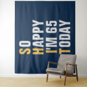 誕生日おめでとう！65歳の誕生日バックドロップバナー タペストリー (インサイチュ)