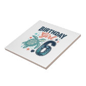 誕生日おめでとう 6 ウミガメ ベクター デザイン_1 タイル (側面)