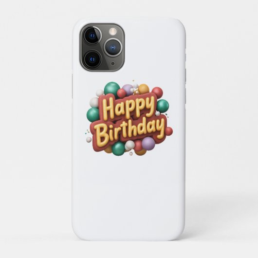 誕生日おめでとう Case-Mate iPhoneケース (裏)