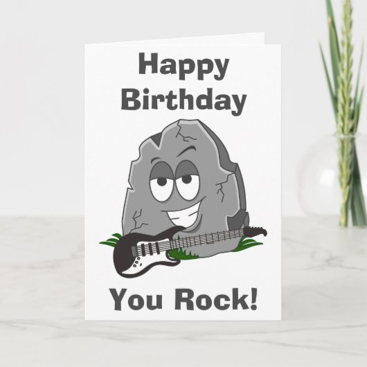 誕生日おめでとう Rock! カード (正面)
