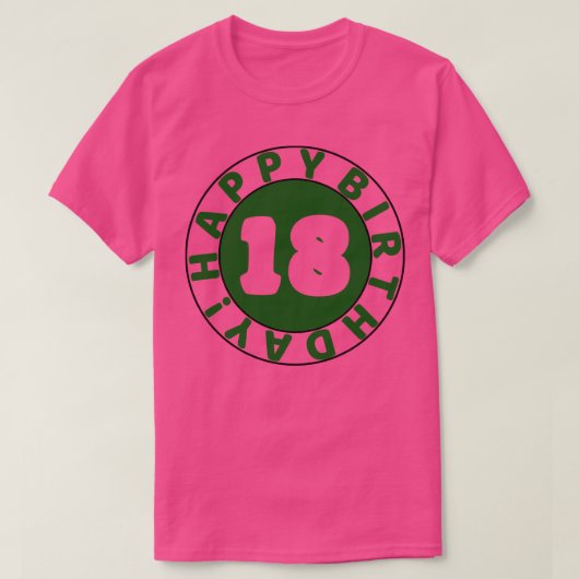 誕生日おめでとう Tシャツ (デザイン正面)