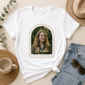 誕生日おめでとうTシャツ 名前+写真入りカスタム Tシャツ