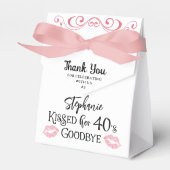 誕生日おもしろいありがとう彼女の10年の別れのキス フェイバーボックス (正面サイド)