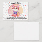 誕生日おもしろいありがとう ノートカード (正面/裏面)