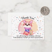 誕生日おもしろいありがとう ノートカード (正面/裏面インサイチュ)