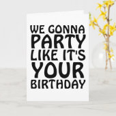 誕生日おもしろいお前のカードのようなパーティーを作ろう カード (黄色い花)