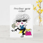 誕生日おもしろいが素晴らしいこと カード (黄色い花)