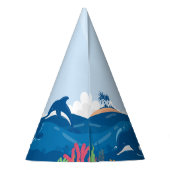 誕生日おもしろいとドルフカラフルンズお祝い パーティーハット (裏面)