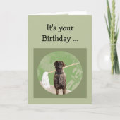 誕生日おもしろいのための偉大なDane犬のユーモア カード (正面)