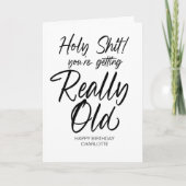 誕生日おもしろいの友人のための失礼なハッピーバースデー カード (正面)