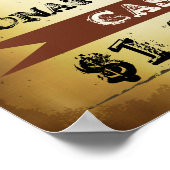 誕生日おもしろいの希望のポスター、写真の追加文字 ポスター (角)